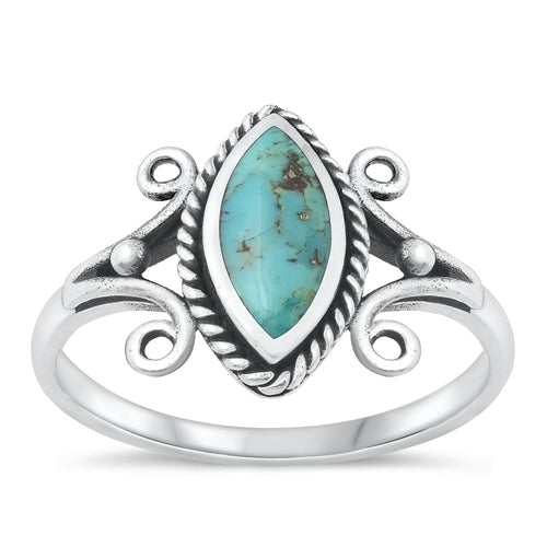 SWIRL TURQUOISE STONE RING