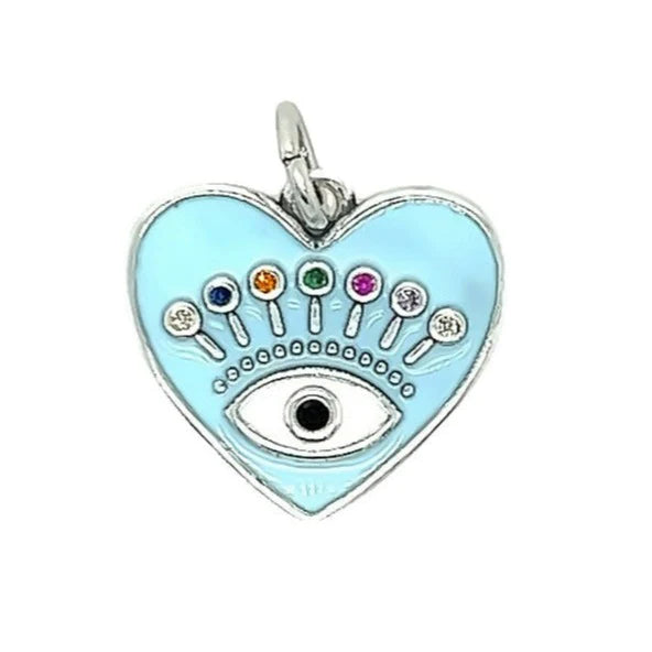 Ligth blue heart eye